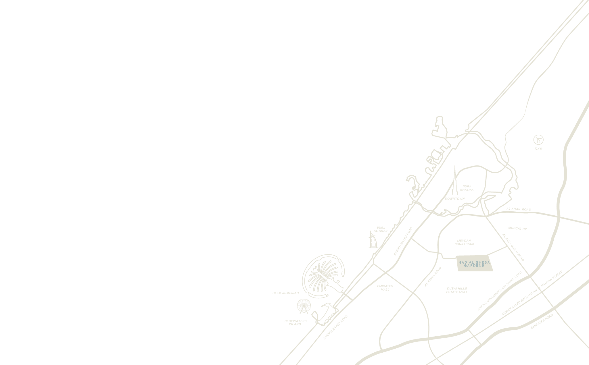 Location map of The Tropics at DAMAC Islands in Dubailand, showing proximity to Global Village, IMG Worlds of Adventure, and surrounding neighbourhoods.